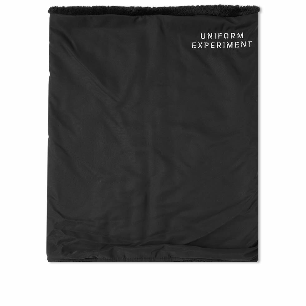 Photo: Uniform Experiment Men's Logo Neck Warmer in Black