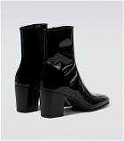 Saint Laurent - Beau patent leather ankle boots