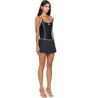AMIRI Black MA Pleated Minidress
