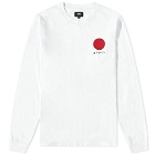 Edwin Men's Long Sleeve Japanese Sun T-Shirt in White