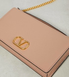 Valentino Garavani VLogo leather wallet on chain