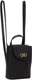 Ferragamo Black Mini Gancini Backpack