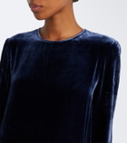 Asceno Larissa velvet minidress