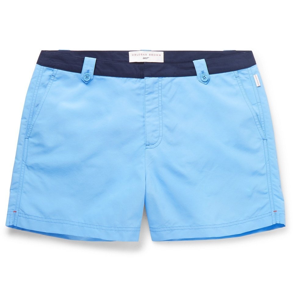 Orlebar Brown - 007 Thunderball Setter Mid-Length Swim Shorts - Blue ...