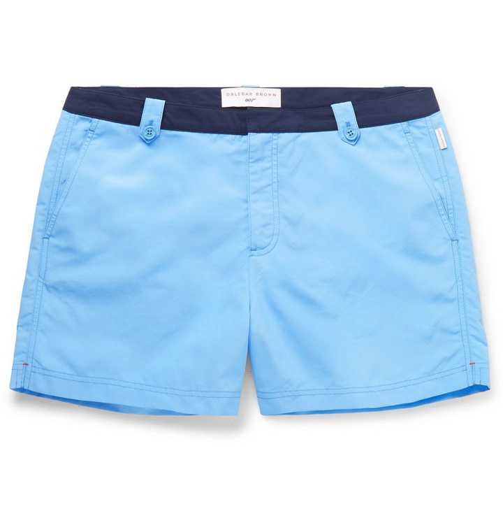 Photo: Orlebar Brown - 007 Thunderball Setter Mid-Length Swim Shorts - Blue