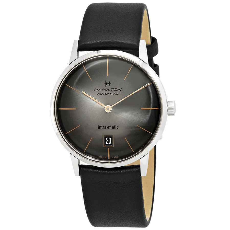 Hamilton Intra-Matic Automatic Black Dial Mens Watch H38455781