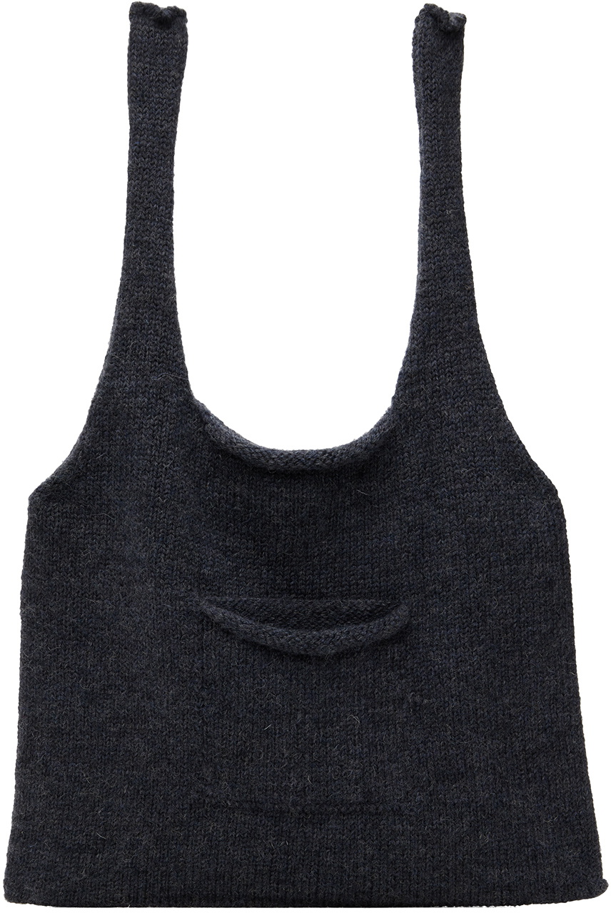 XENIA TELUNTS Gray Shopper Tote