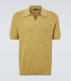 Frescobol Carioca Rino cotton and silk jacquard polo shirt