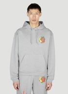 Sky High Farm Workwear - Printed Hooded Sweatshirt in Grey