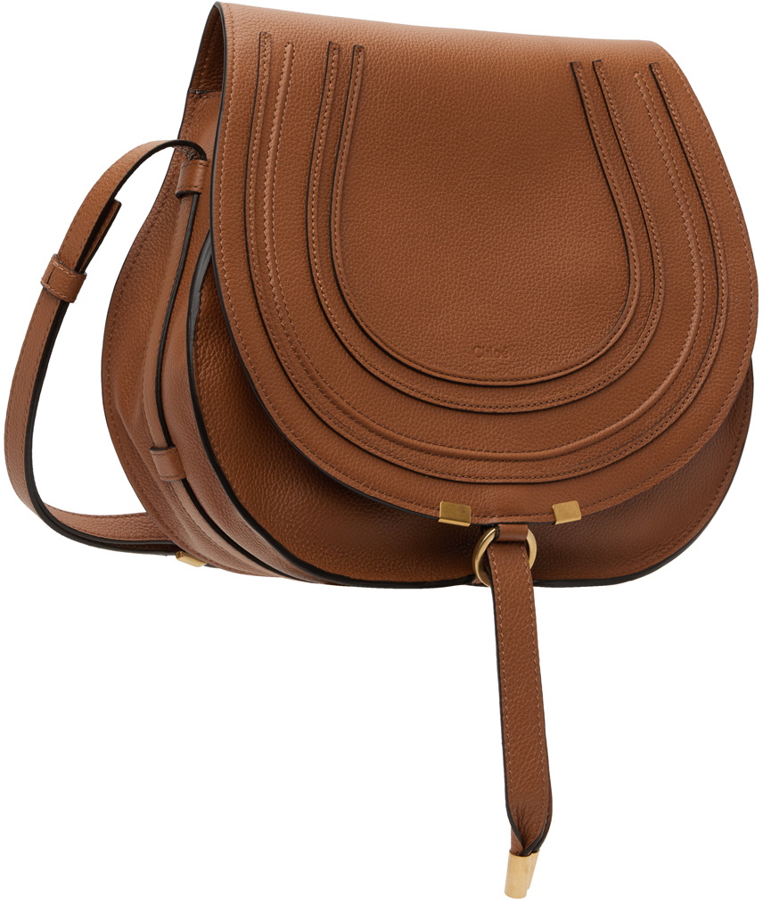 Chloé Tan Medium Marcie Saddle Bag