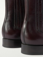 Brunello Cucinelli - Leather Chelsea Boots - Burgundy