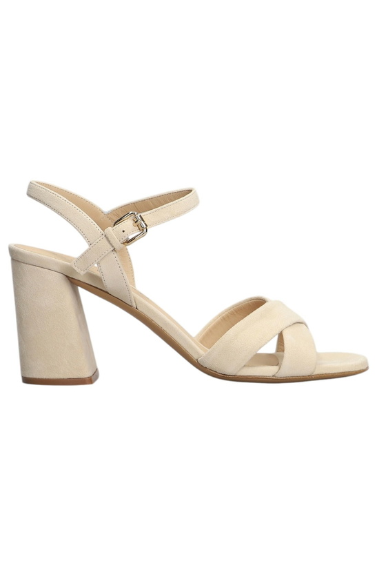 Photo: Komono Isla Sandals In Beige Suede