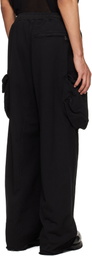 Julius Black Gasmask Wide Cargo Pants