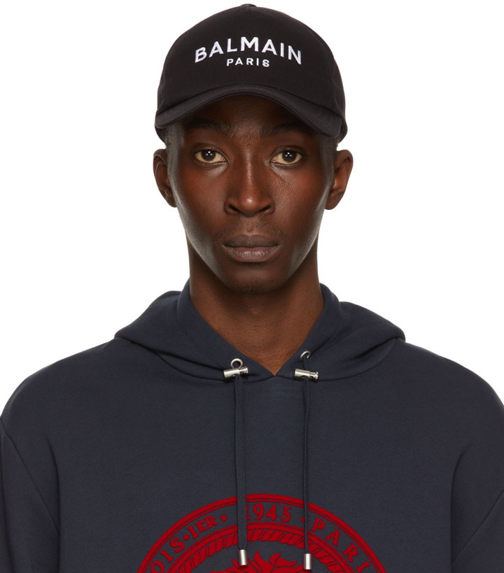 Photo: Balmain Black Logo Cap