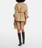 Yves Salomon Leather Bermuda shorts