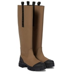 Ganni - Rubber knee-high boots