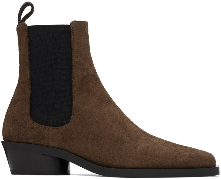 Photo: Proenza Schouler Brown Bronco Chelsea Boots
