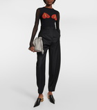 Loewe Flamenco Mini leather clutch
