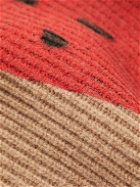 JW Anderson - Printed Ribbed Wool-Blend Vest - Brown