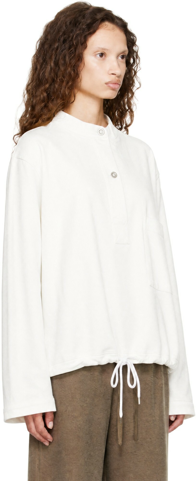 Studio Nicholson Off-White Baye Polo Shirt