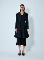 Yohji Yamamoto Paneled Flare Coat
