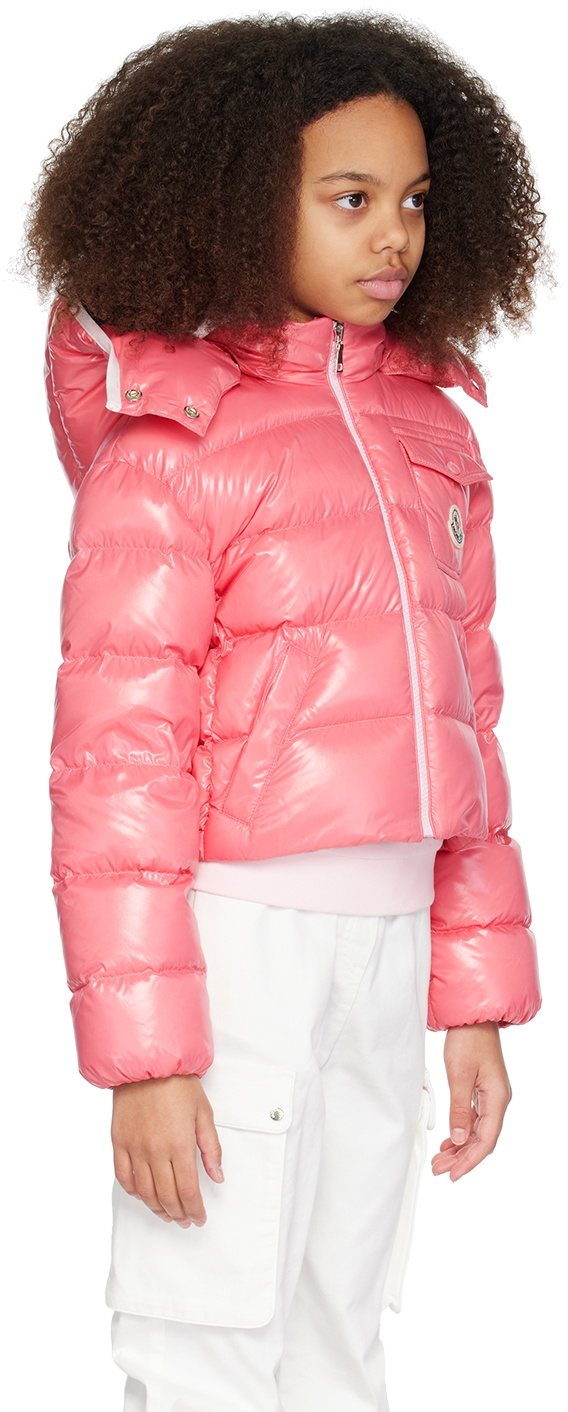 Moncler Enfant Kids Pink Andro Down Jacket Moncler Enfant