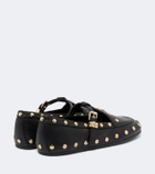 Ganni Mary Jenny studded flats