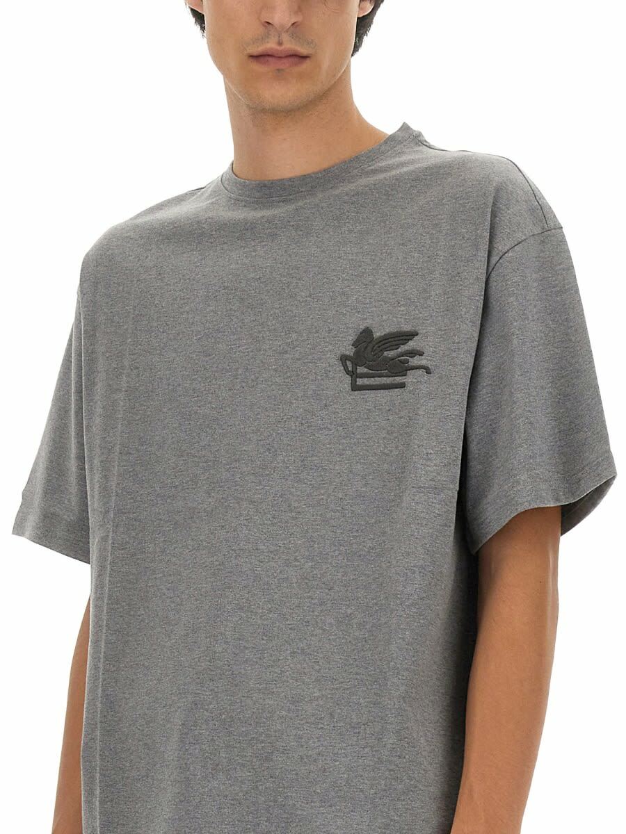 Tシャツ・カットソー Etro T-Shirt With Pegasus Embroidery Etro T-shirt With Pegasus Embroidery Etro