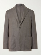 Sunspel - Textured Wool-Blend Suit Jacket - Brown