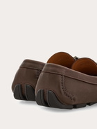 Ferragamo Mens Gancini ornament driver in Brown