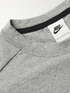 Nike - Logo-Print Cotton-Blend Jersey T-Shirt - Gray