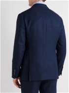 Brunello Cucinelli - Linen, Wool and Silk-Blend Suit Jacket - Blue