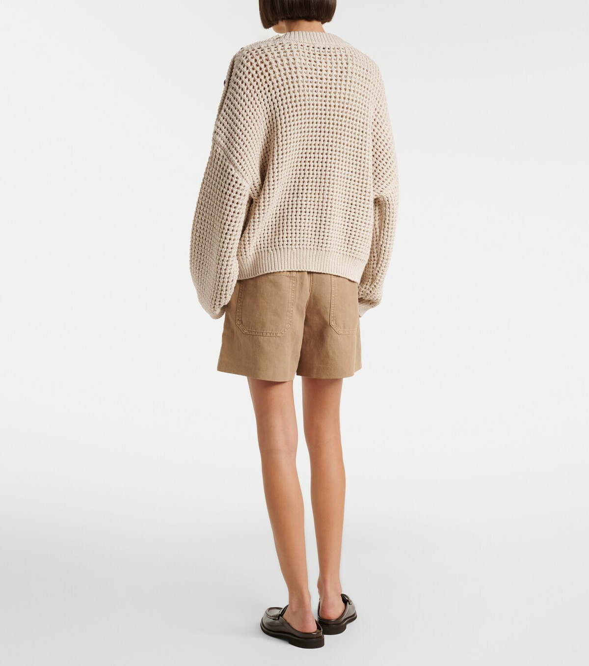 Brunello Cucinelli Cotton and linen Bermuda shorts