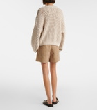 Brunello Cucinelli Cotton and linen Bermuda shorts