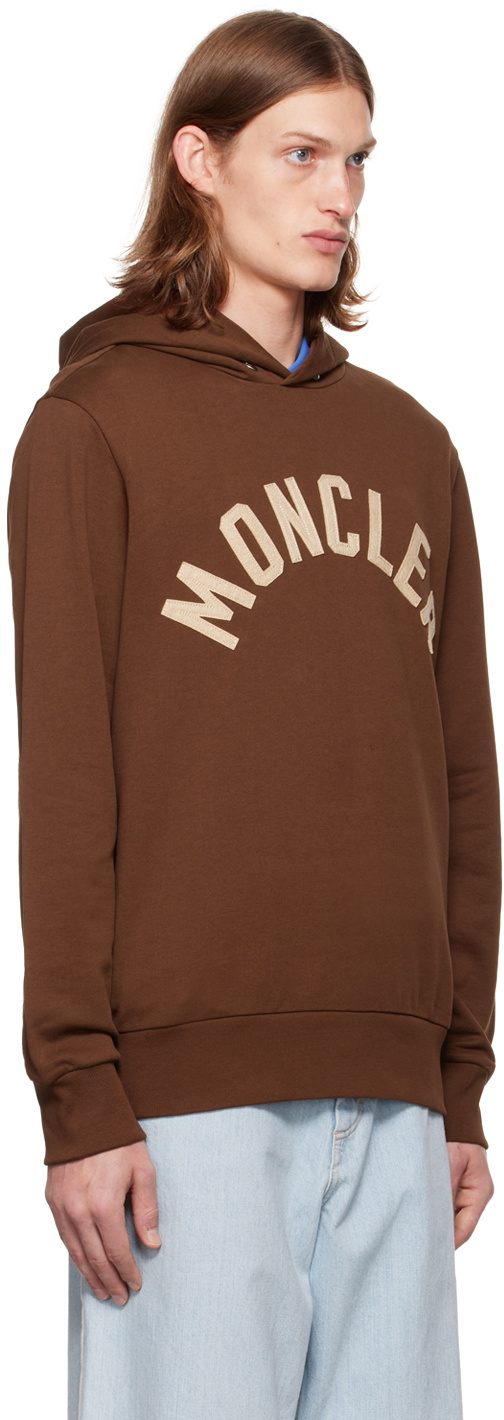 Moncler Brown Appliqué Hoodie Moncler