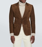 Tom Ford Single-breasted suede blazer