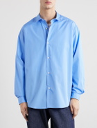 A.PRESSE - Cotton-Poplin Shirt - Blue