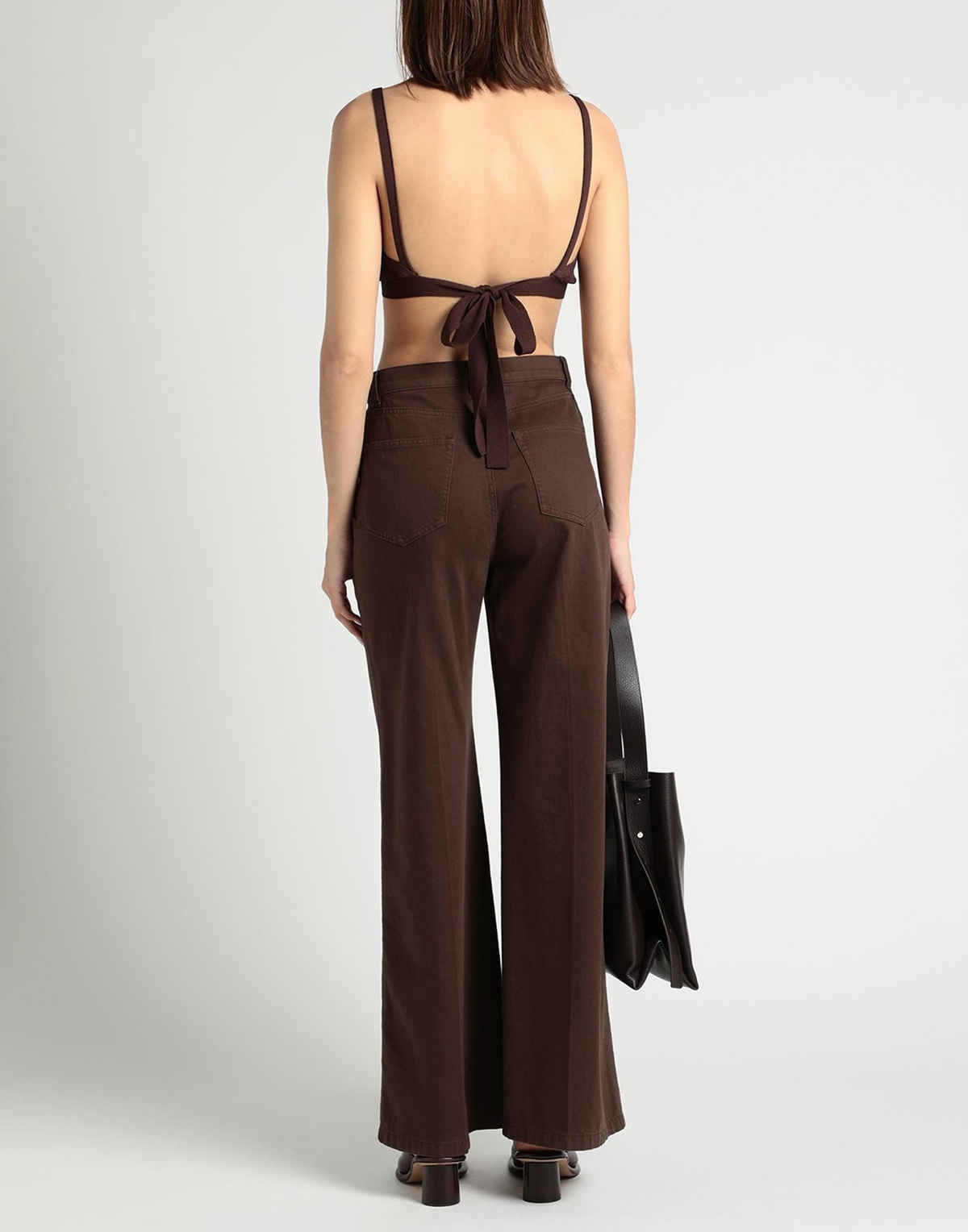 Jucca Womens Top Chocolate in Brown