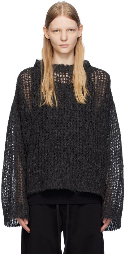 Photo: AIREI Black Crewneck Sweater