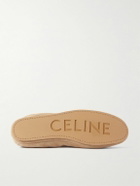 CELINE - Logo-Appliquéd Suede Loafers - Neutrals