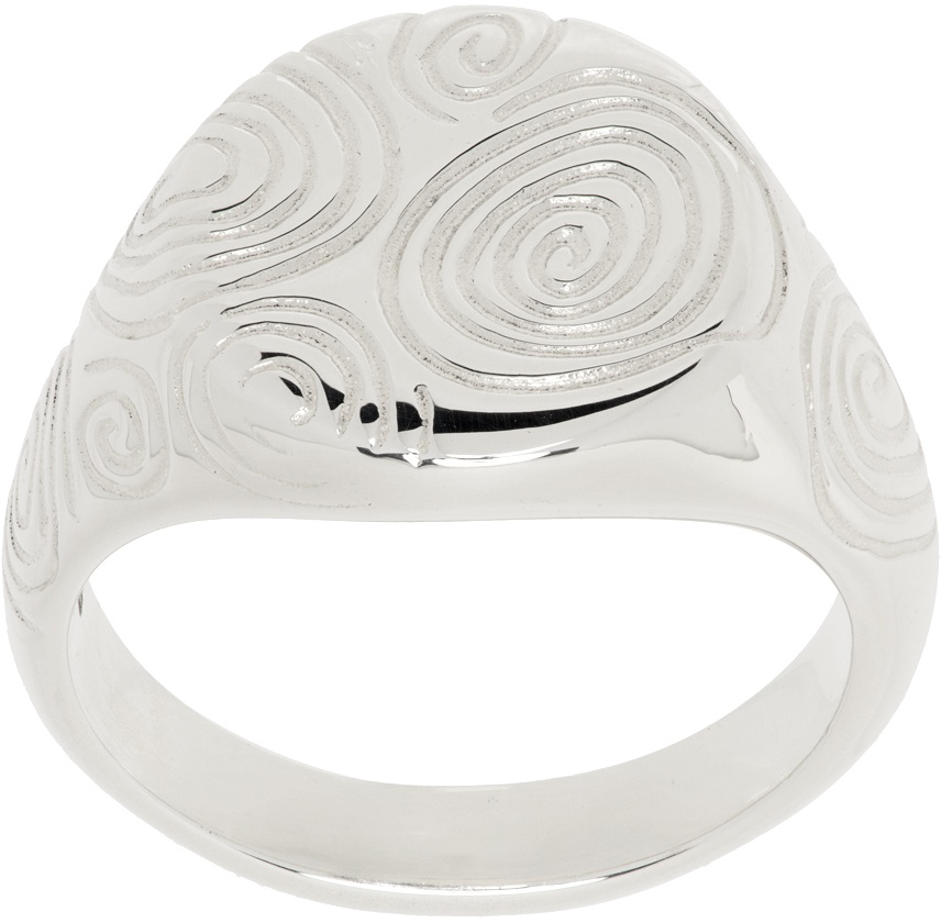 octi Silver River Signet Ring