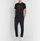 Versace - Logo-Embellished Cotton-Jersey T-Shirt - Black