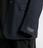Vetements Pinstripe wool blazer