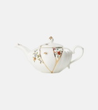 Seletti Kintsugi gold-plated porcelain teapot by Marcantonio Raimondi Malerba