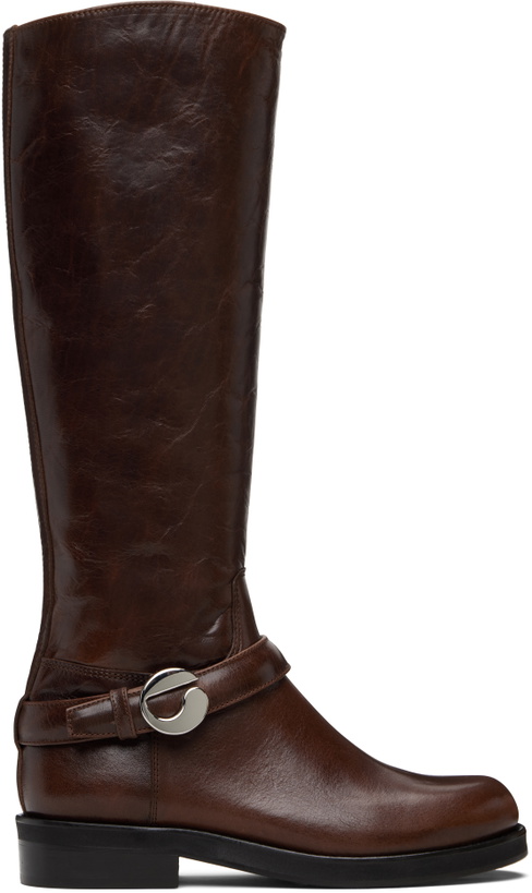Photo: Coperni Brown Belt Cavalier Tall Boots