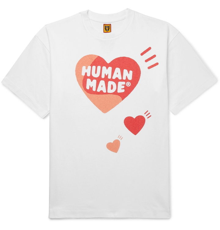 Photo: Human Made - Slim-Fit Logo-Print Cotton-Jersey T-Shirt - White