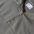 Colorful Standard Men's Organic Quarter Zip Popover Sweat in Storm Grey