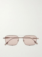 Zegna - Geometric Round-Frame Titanium Sunglasses