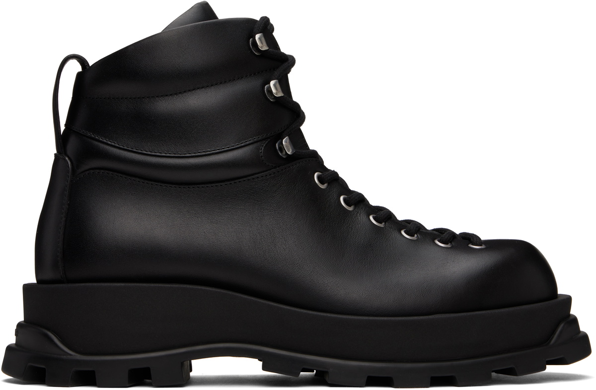 Jil Sander Black Ankle Boots