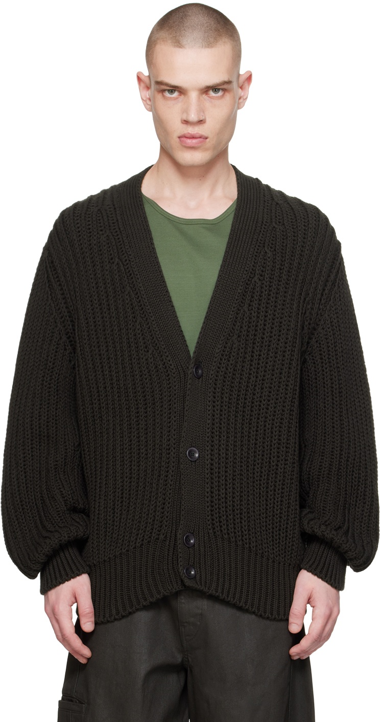 Photo: LEMAIRE Brown Chunky Cardigan